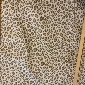 Leopard Print Fabric in Gray and Cream